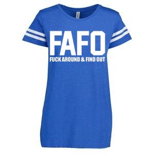 FAFO Fuck Around & Find Out Enza Ladies Jersey Football T-Shirt