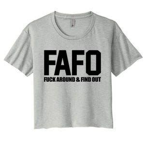 FAFO Fuck Around & Find Out Women's Crop Top Tee