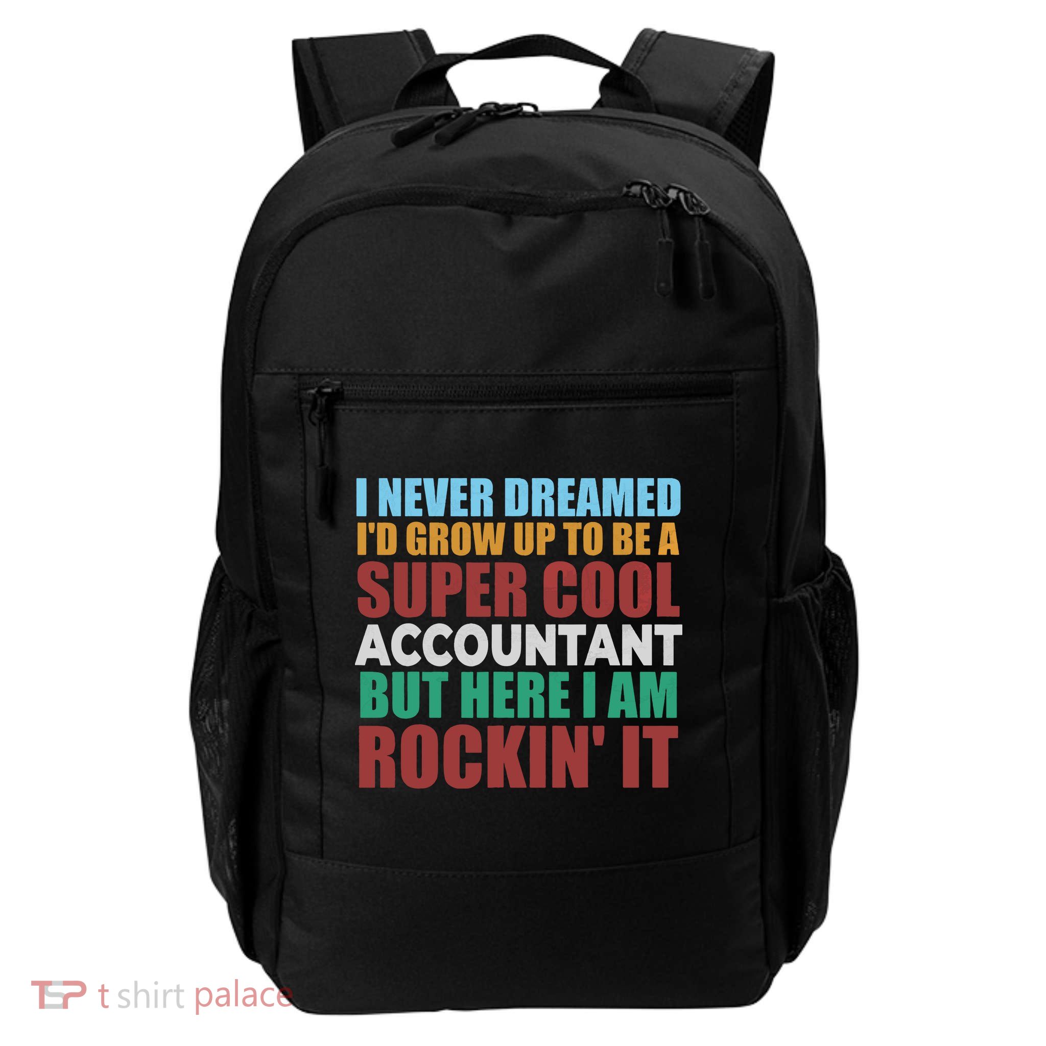Funny Accountant Gift Accounting Major Bookkeeper CPA Retro Daily Commute Backpack