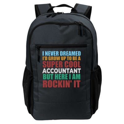 Funny Accountant Gift Accounting Major Bookkeeper CPA Retro Daily Commute Backpack