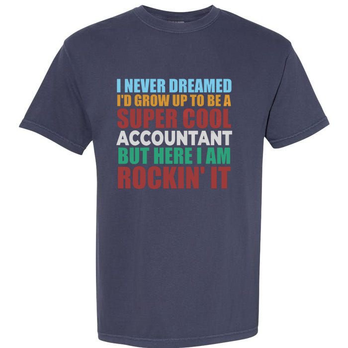 Funny Accountant Gift Accounting Major Bookkeeper CPA Retro Garment-Dyed Heavyweight T-Shirt