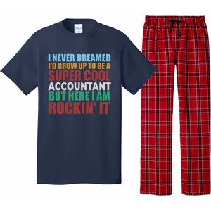 Funny Accountant Gift Accounting Major Bookkeeper CPA Retro Pajama Set