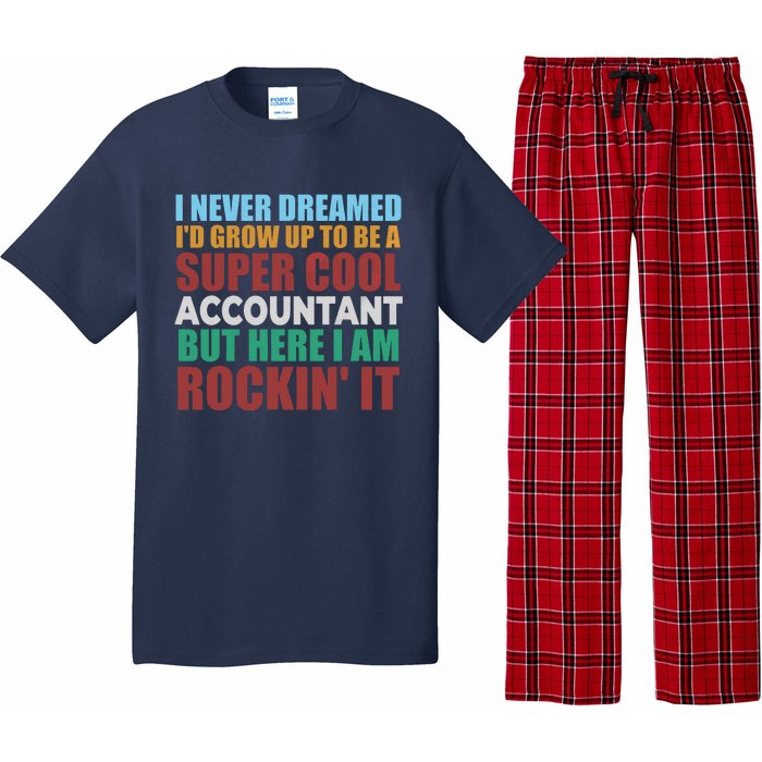 Funny Accountant Gift Accounting Major Bookkeeper CPA Retro Pajama Set