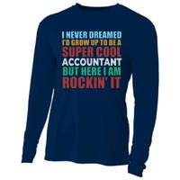 Funny Accountant Gift Accounting Major Bookkeeper CPA Retro Cooling Performance Long Sleeve Crew