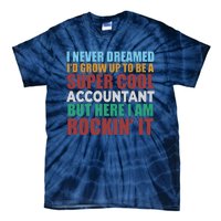 Funny Accountant Gift Accounting Major Bookkeeper CPA Retro Tie-Dye T-Shirt