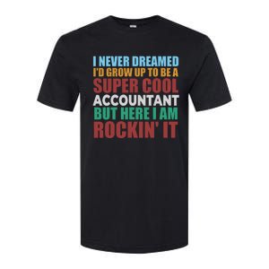 Funny Accountant Gift Accounting Major Bookkeeper CPA Retro Softstyle CVC T-Shirt