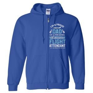 Flight Attendanfunny Gift For Dad Father Flight Attendant Gift Full Zip Hoodie