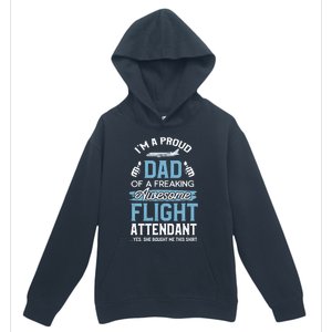 Flight Attendanfunny Gift For Dad Father Flight Attendant Gift Urban Pullover Hoodie