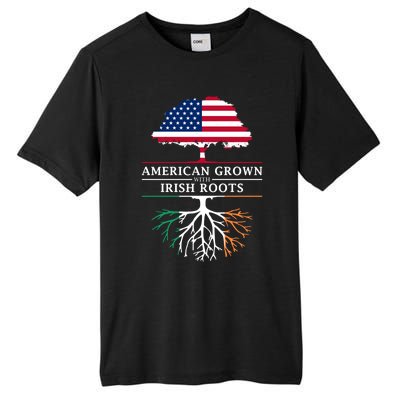 Funny American Grown With Irish Roots Ireland Gift Tall Fusion ChromaSoft Performance T-Shirt