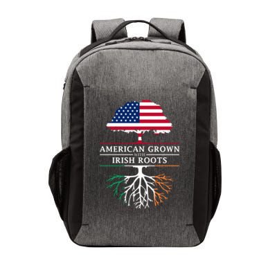 Funny American Grown With Irish Roots Ireland Gift Vector Backpack