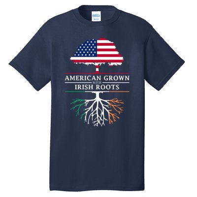 Funny American Grown With Irish Roots Ireland Gift Tall T-Shirt