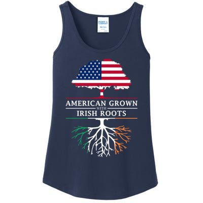 Funny American Grown With Irish Roots Ireland Gift Ladies Essential Tank