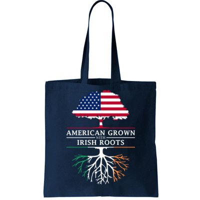 Funny American Grown With Irish Roots Ireland Gift Tote Bag