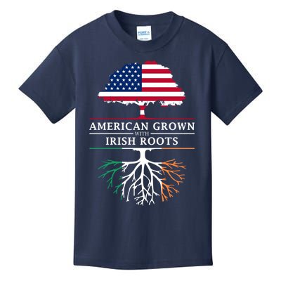 Funny American Grown With Irish Roots Ireland Gift Kids T-Shirt