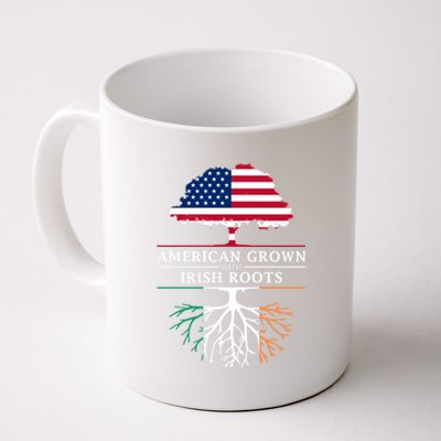 Funny American Grown With Irish Roots Ireland Gift Coffee Mug