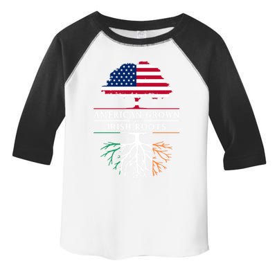 Funny American Grown With Irish Roots Ireland Gift Toddler Fine Jersey T-Shirt