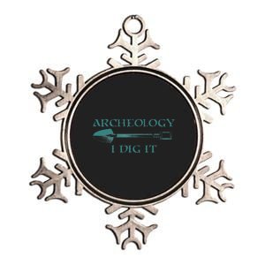 Funny Archeology Gift For Archeologist Excavator Metallic Star Ornament