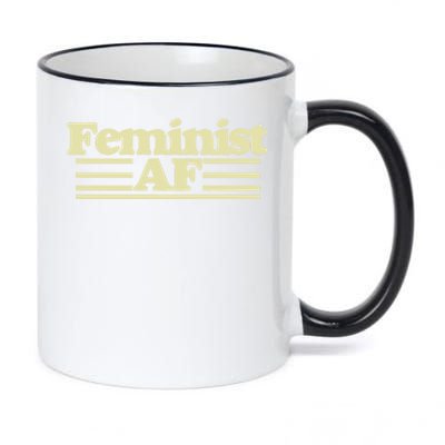 Feminist Af Gift 11oz Black Color Changing Mug