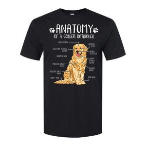 Funny Anatomy Golden Retriever Dog Lover Softstyle CVC T-Shirt