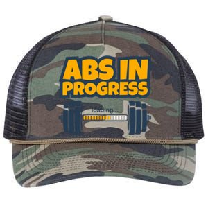 Funny Abs Gym Workout Weight Bars Loading Six Pack Abs Body Gift Retro Rope Trucker Hat Cap