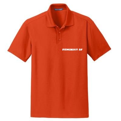 Feminist Af Gift Dry Zone Grid Polo