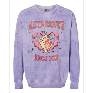 Funny Astarion Game Fan Juice Box Colorblast Crewneck Sweatshirt