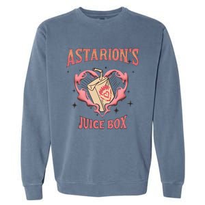 Funny Astarion Game Fan Juice Box Garment-Dyed Sweatshirt