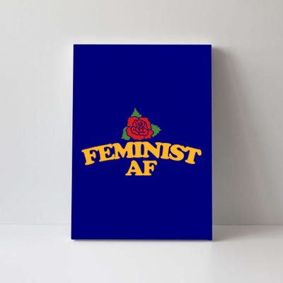 Feminist Af Gift Feminism Red Rose Design Feminist Art Canvas