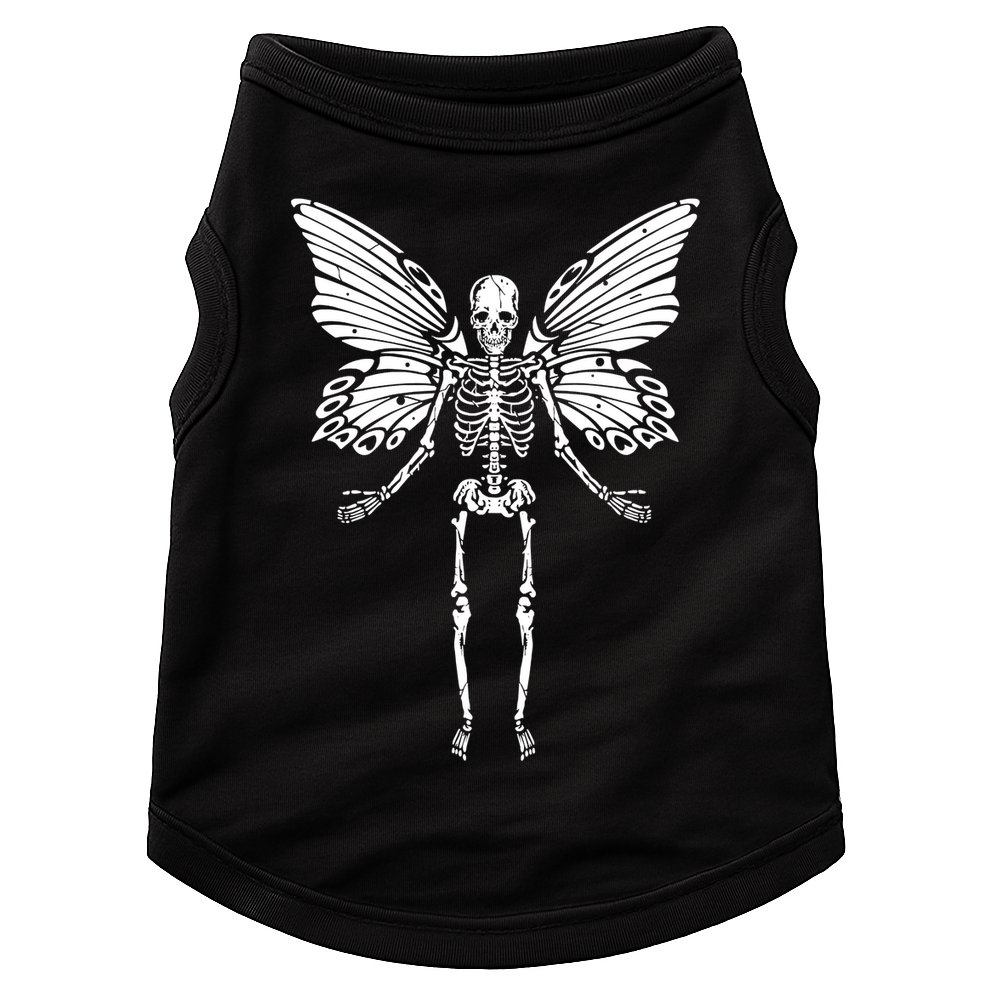 Fairycore Aesthetic Gothic Butterfly Skeleton Fairy Grunge Doggie Tank