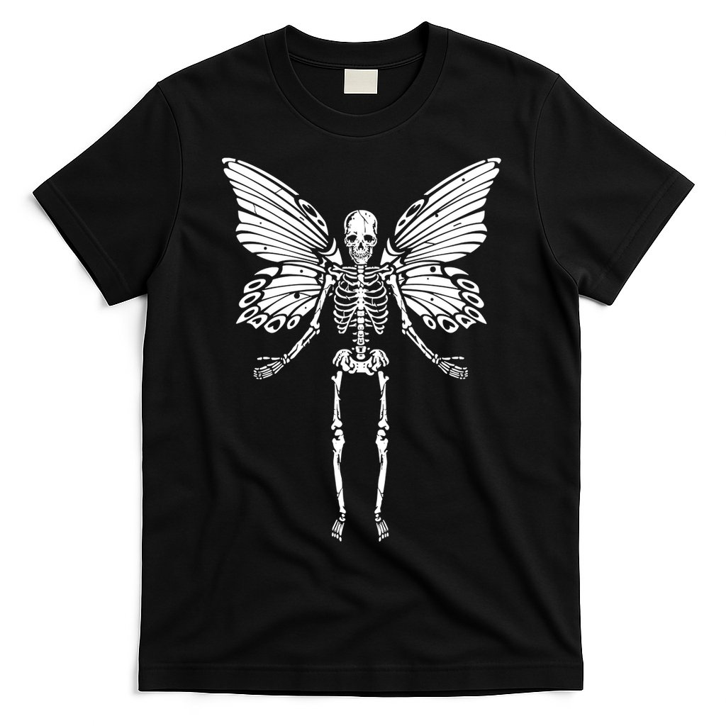 Fairycore Aesthetic Gothic Butterfly Skeleton Fairy Grunge T-Shirt