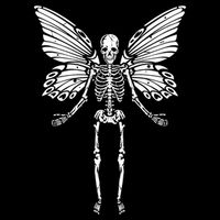 Fairycore Aesthetic Gothic Butterfly Skeleton Fairy Grunge Impact Tech Backpack
