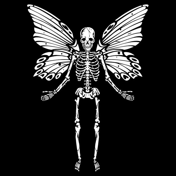 Fairycore Aesthetic Gothic Butterfly Skeleton Fairy Grunge Impact Tech Backpack
