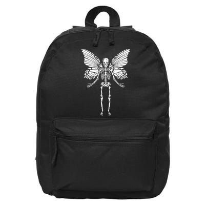 Fairycore Aesthetic Gothic Butterfly Skeleton Fairy Grunge 16 in Basic Backpack