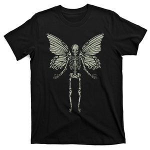 Fairycore Aesthetic Gothic Butterfly Skeleton Fairy Grunge T-Shirt