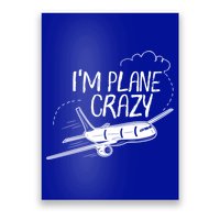 Funny Airplane Gift For Plane Lovers Plane Crazy Cute Gift Poster