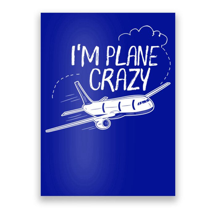 Funny Airplane Gift For Plane Lovers Plane Crazy Cute Gift Poster