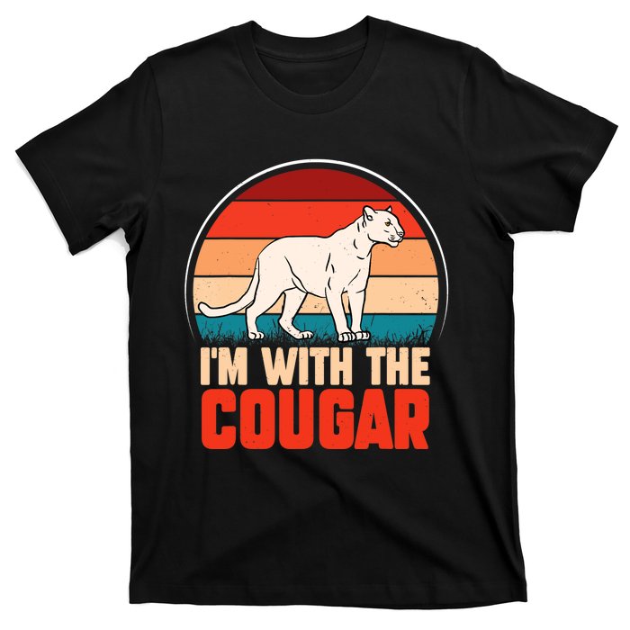 Funny animal graphic I'm with the cougar T-Shirt