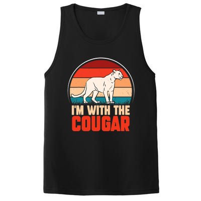 Funny animal graphic I'm with the cougar PosiCharge Competitor Tank