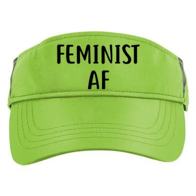 Feminist Af Gift Power Feminist Slogan Gift Adult Drive Performance Visor