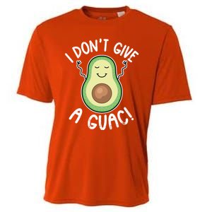 Funny Avocado Gift I Don't Give A Guac Gift Vegan Funny Gift Cooling Performance Crew T-Shirt