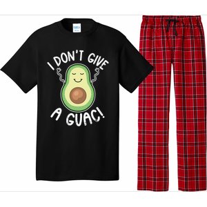 Funny Avocado Gift I Don't Give A Guac Gift Vegan Funny Gift Pajama Set