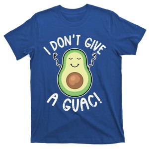 Funny Avocado Gift I Don't Give A Guac Gift Vegan Funny Gift T-Shirt