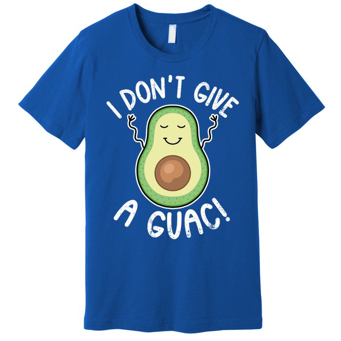 Funny Avocado Gift I Don't Give A Guac Gift Vegan Funny Gift Premium T-Shirt