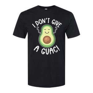 Funny Avocado Gift I Don't Give A Guac Gift Vegan Funny Gift Softstyle CVC T-Shirt