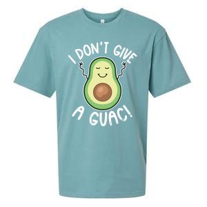 Funny Avocado Gift I Don't Give A Guac Gift Vegan Funny Gift Sueded Cloud Jersey T-Shirt