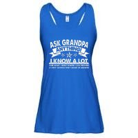 Funny Ask Grandpa Anything I Know A Lot Ladies Essential Flowy Tank