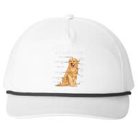 Funny Anatomy Golden Retriever Dog Lover Snapback Five-Panel Rope Hat