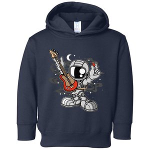 Funny Astronaut Guitar Toddler Hoodie