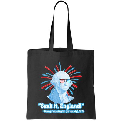 Funny American Gift Suck It England George Washington Bag