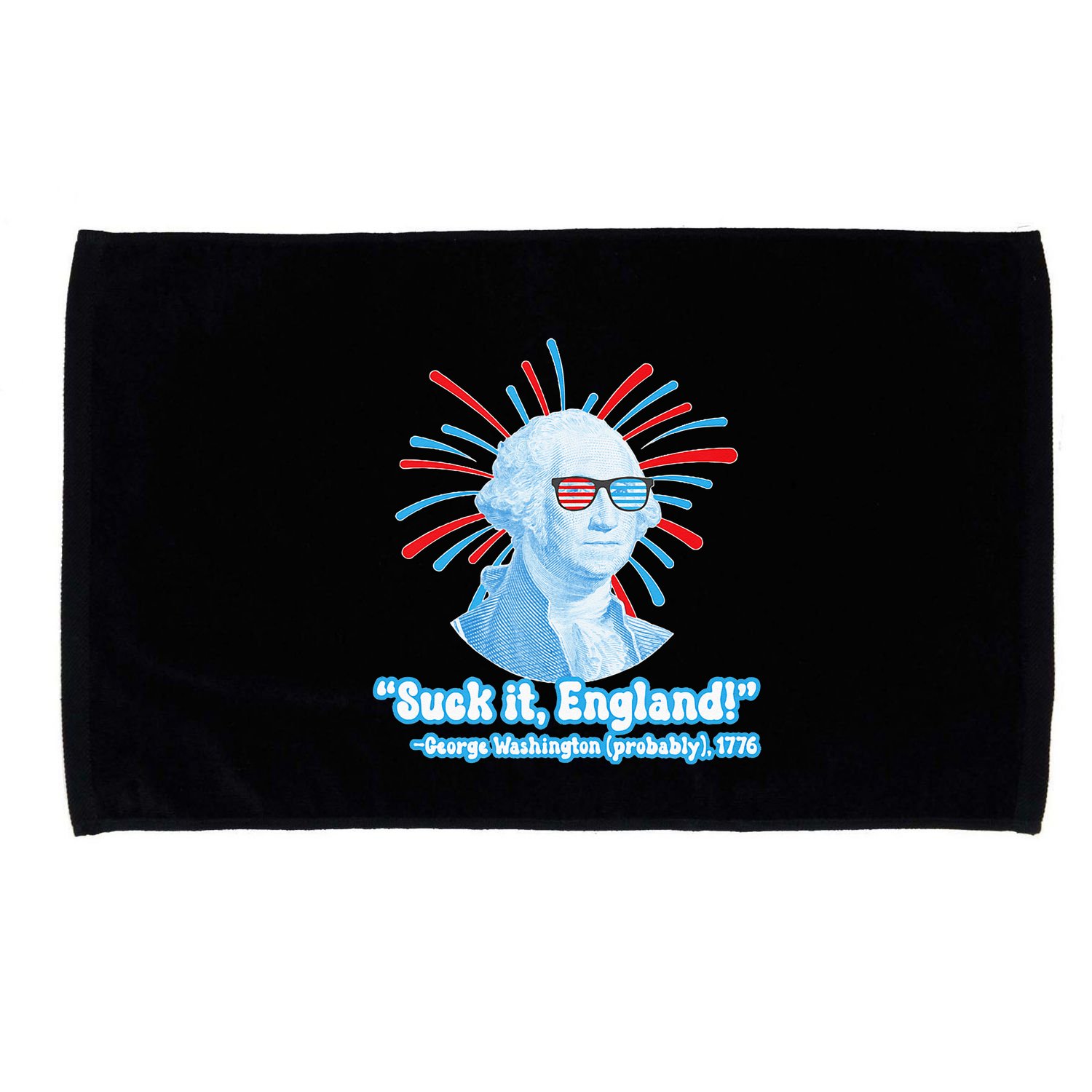 Funny American Gift Suck It England George Washington Microfiber Hand Towel